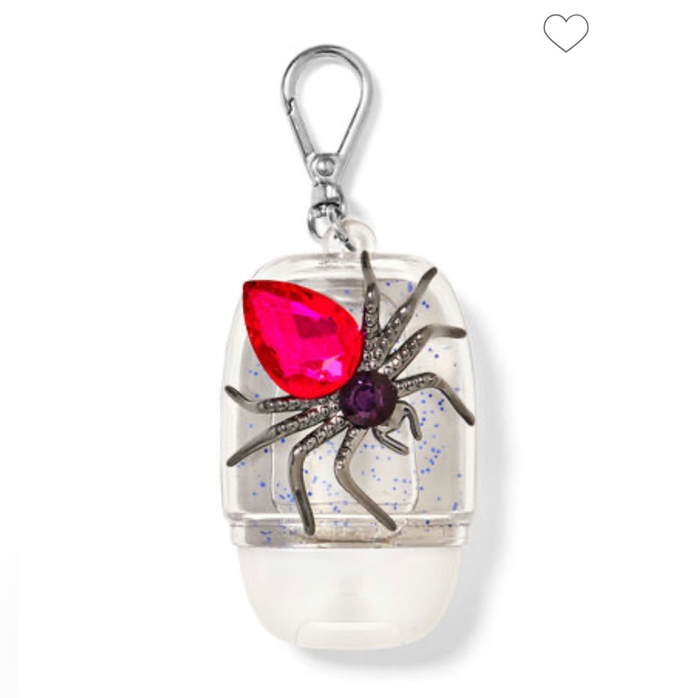 Bath & Body Works Bling Gem Spider Hand Sanitizer Holder w/ Pocket bac sanitizer
